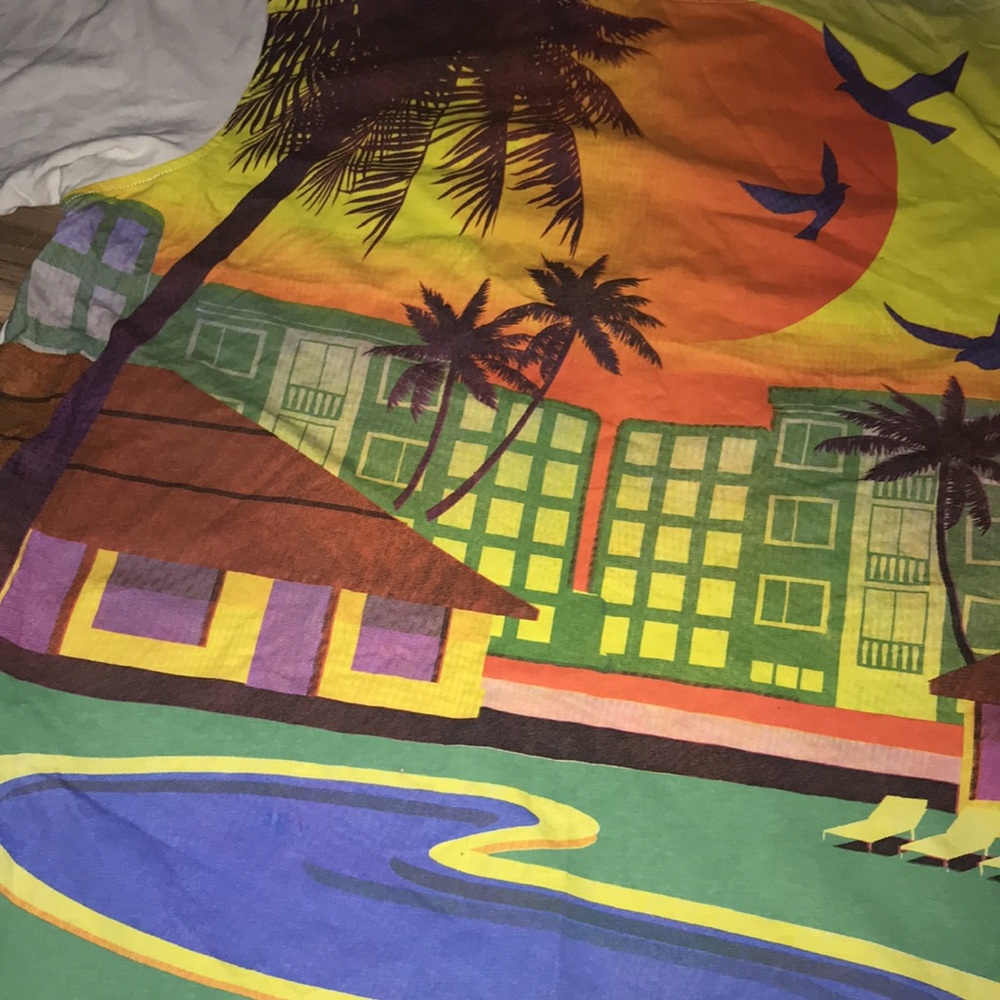 Kappa colorful tropical short sleeves tshirt size XL - Picture 6 of 14